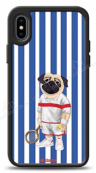 Dafoni Art iPhone X Tennis Boy Pug Klf