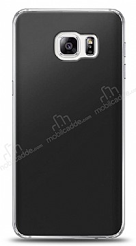 Samsung Galaxy S6 Edge Plus Siyah Mat Silikon Klf