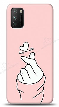 Xiaomi Poco M3 Pink Finger Heart Klf