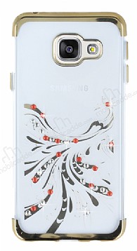 Samsung Galaxy A7 2016 Gold Peacock Tal effaf Silikon Klf
