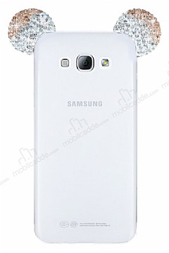 Samsung Galaxy A8 Tal Kulakl Gold Silikon Klf