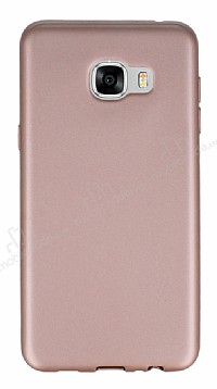 Samsung Galaxy C5 Mat Rose Gold Silikon Klf