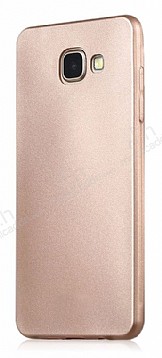 Samsung Galaxy C5 Pro Mat Gold Silikon Klf