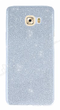 Samsung Galaxy C5 Pro Simli Silver Silikon Klf