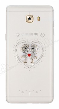 Samsung Galaxy C9 Pro Tal Love effaf Silikon Klf