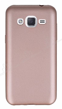 Samsung Galaxy J2 Mat Rose Gold Silikon Klf