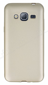 Samsung Galaxy J3 2016 Mat Gold Silikon Klf
