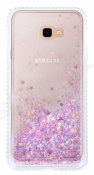 Samsung Galaxy J4 Plus Simli Sulu Mor Rubber Klf