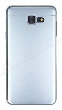 Samsung Galaxy J7 Max Silikon Kenarl Metal Silver Klf
