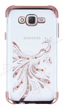Samsung Galaxy J7 / Galaxy J7 Core Rose Gold Peacock Tal effaf Silikon Klf