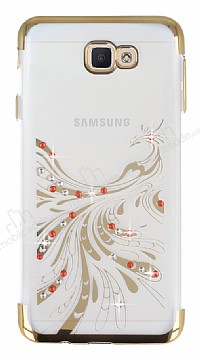 Samsung Galaxy J7 Prime / J7 Prime 2 Gold Peacock Tal effaf Silikon Klf