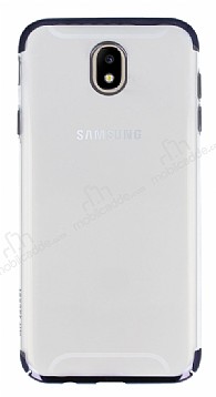 Eiroo Radiant Samsung Galaxy J5 Pro 2017 Siyah Kenarl effaf Rubber Klf