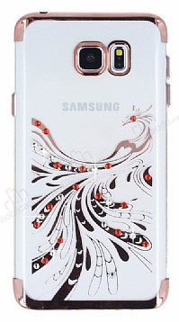 Samsung Galaxy Note 5 Rose Gold Peacock Tal effaf Silikon Klf