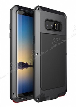 Dafoni Armour Plate Samsung Galaxy Note 8 Ultra Koruma Alminyum Siyah Klf