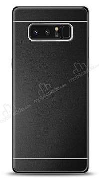 Samsung Galaxy Note 8 Metal Siyah eritli Rubber Klf