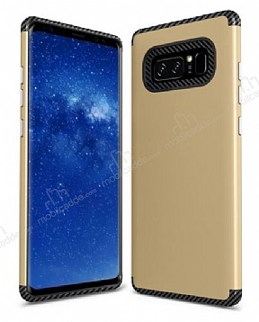 Samsung Galaxy Note 8 Metal Tulu Ultra Koruma Gold Klf