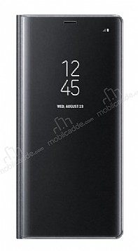 Samsung Galaxy Note 8 Orjinal Clear View Uyku Modlu Siyah Klf