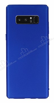 Samsung Galaxy Note 8 Tam Kenar Koruma Mavi Rubber Klf