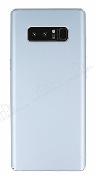 Samsung Galaxy Note 8 Tam Kenar Koruma Silver Rubber Klf