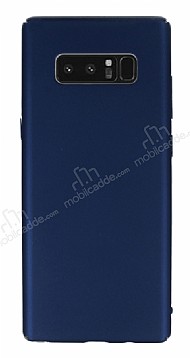 Samsung Galaxy Note 8 Tam Kenar Koruma Lacivert Rubber Klf