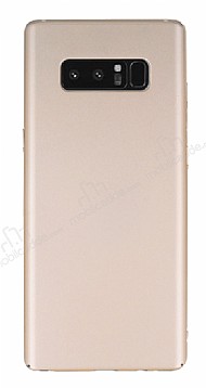 Samsung Galaxy Note 8 Tam Kenar Koruma Gold Rubber Klf