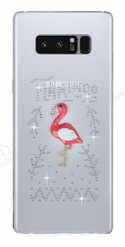 Samsung Galaxy Note 8 Tal Flamingo effaf Silikon Klf