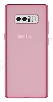 Samsung Galaxy Note 8 Ultra nce effaf Pembe Silikon Klf