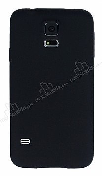 Samsung Galaxy S5 Mat Siyah Silikon Klf