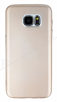 Samsung Galaxy S7 Edge Metal Kamera Korumal Gold Silikon Klf