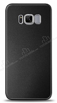 Samsung Galaxy S8 Plus Metal Siyah Rubber Klf