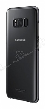 Samsung Galaxy S8 Plus Orjinal Clear Cover Siyah Rubber Klf
