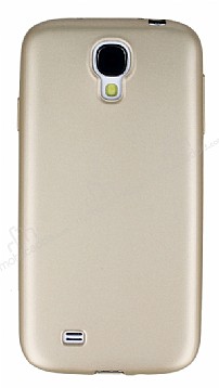 Samsung i9500 Galaxy S4 Mat Gold Silikon Klf