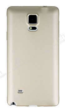 Samsung N9100 Galaxy Note 4 Mat Gold Silikon Klf