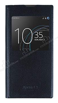 Sony Xperia L1 Pencereli nce Kapakl Siyah Klf