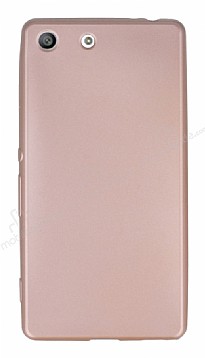 Sony Xperia M5 Mat Rose Gold Silikon Klf