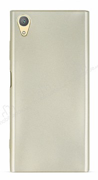 Sony Xperia XA1 Plus Mat Gold Silikon Klf