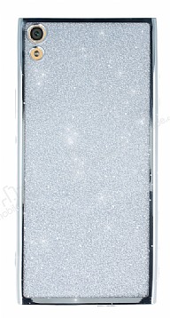 Sony Xperia XA1 Ultra Simli Silver Silikon Klf