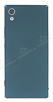 Sony Xperia XA1 Ultra Tam Kenar Koruma Lacivert Rubber Klf