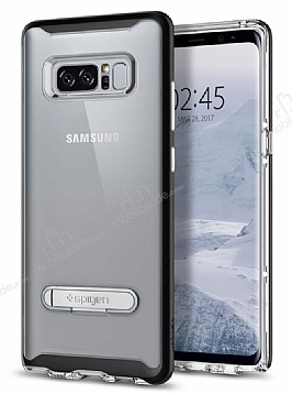 Spigen Crystal Hybrid Samsung Galaxy Note 8 Siyah Klf