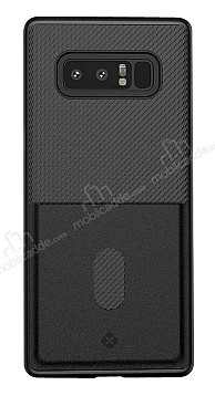 Totu Design Samsung Galaxy Note 8 Kartlkl Siyah Rubber Klf