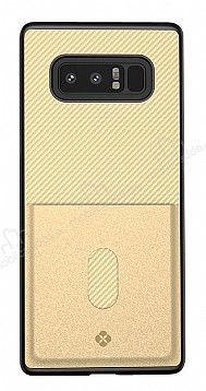 Totu Design Samsung Galaxy Note 8 Kartlkl Gold Rubber Klf