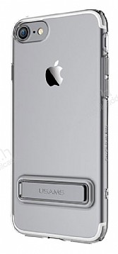 Usams iPhone 7 / 8 Standl Dark Silver Silikon Klf