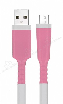 Micro USB Pembe Kablo Koruyucu
