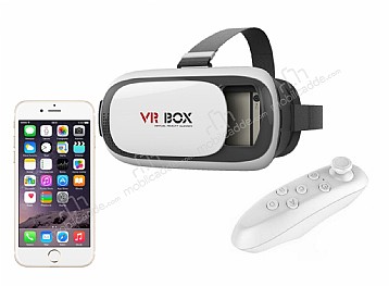 VR BOX iPhone 6 / 6S Bluetooth Kontrol Kumandal 3D Sanal Gereklik Gzl