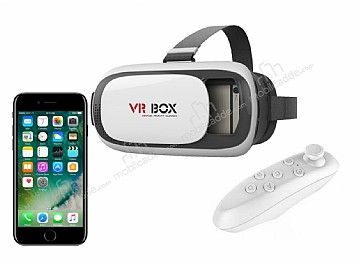 VR BOX iPhone 7 / 8 Kumandal 3D Sanal Gereklik Gzl