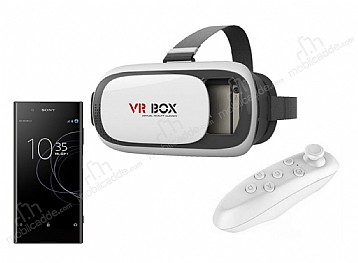 VR BOX Sony Xperia XA1 Plus Bluetooth Kontrol Kumandal 3D Sanal Gereklik Gzl