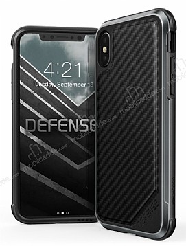 X-Doria Defense Lux iPhone X / XS Karbon Desenli Ultra Koruma Klf