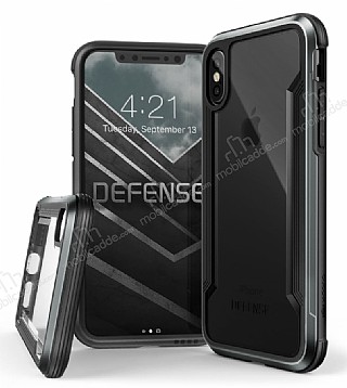 X-Doria Defense Shield iPhone X / XS Ultra Koruma Dark Silver Klf