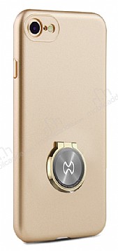 Xundd Vette Series iPhone 6 / 6S Silikon Kenarl Gold Deri Klf