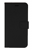 iPhone 13 Pro Max Czdanl Kapakl Siyah Deri Klf